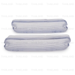 ฝาไฟในกันชน ข้างซ้าย+ขวา 2 ชิ้น สีขาว สำหรับ Isuzu DECA GXZ FXZ 270 320 Truck ปี 1993-2010